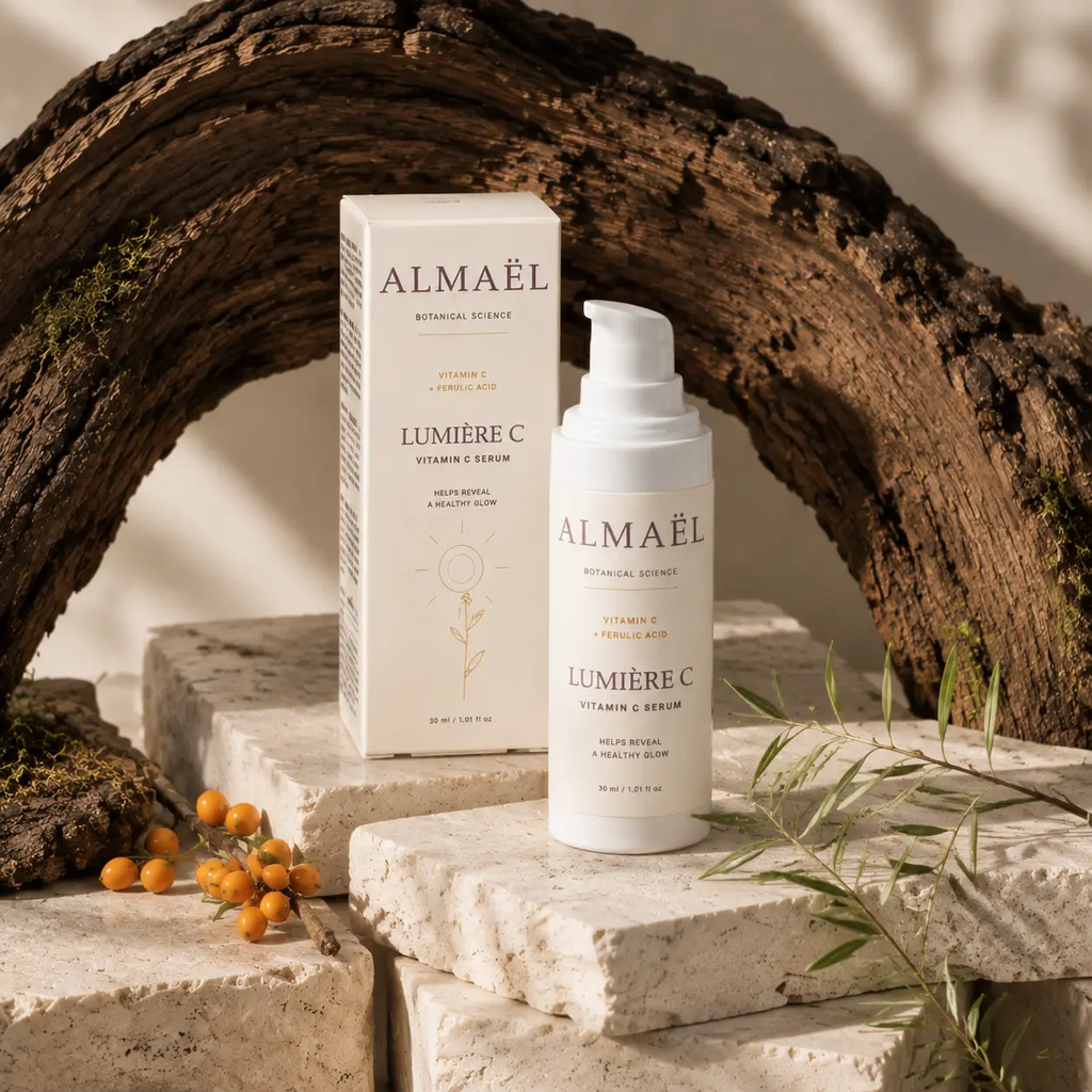 ALMAËL LUMIÈRE C — Décor botanique, sérum éclat