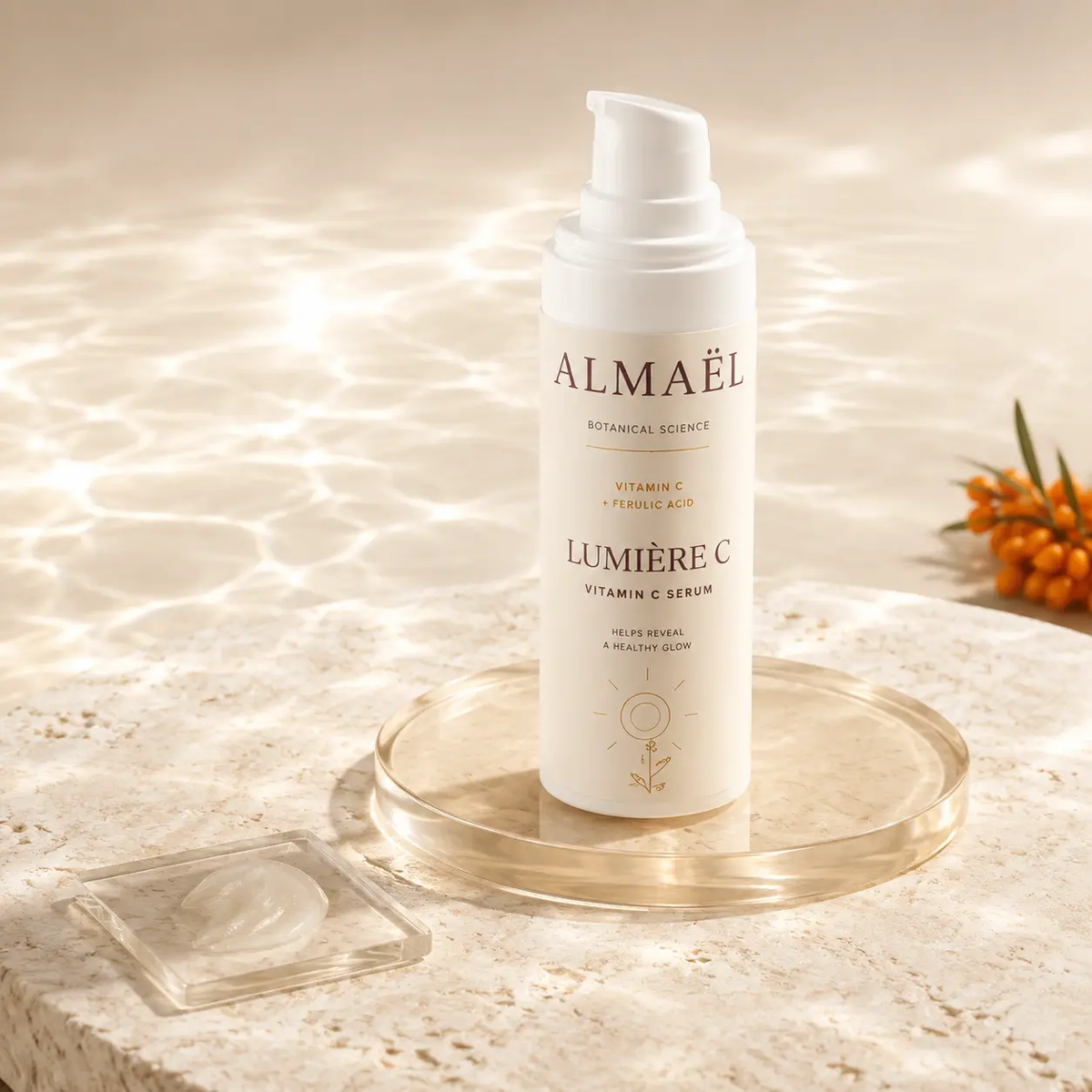 ALMAËL LUMIÈRE C — Campagne lumineuse, sérum vitamine C